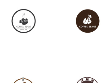 Premium coffee bean logo design. preview picture