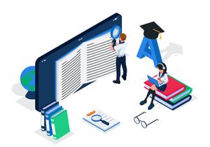 Online education illustration v3