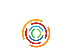 C circle Letter Logo Template vector icon design