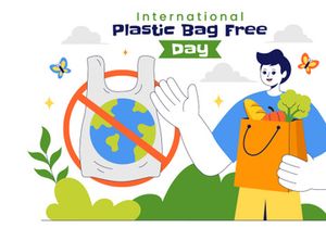 7 International Plastic Bag Free Day Illustration