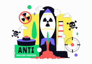 10 Anti Nuclear Weapons Protest Illustration