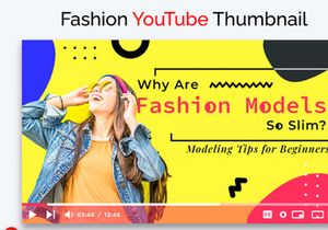 Fashion YouTube Thumbnails