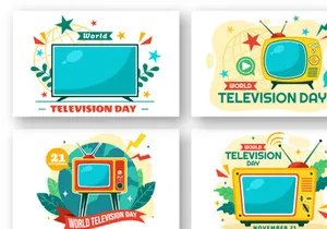 13 World Television Day Illustration