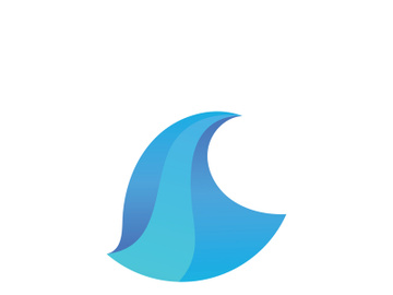 Ocean water wave wave logo design. preview picture