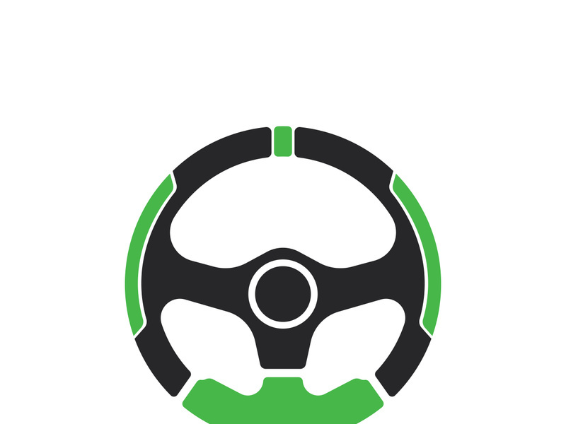 Steering Wheel vector image logo