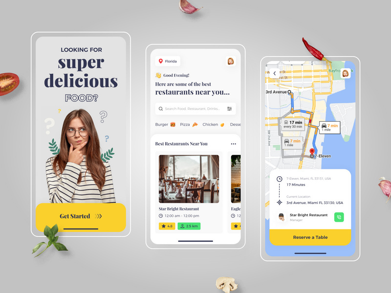 Restaurant Finder App Design