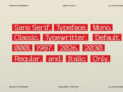 First Memoirs | Sans Serif Typeface