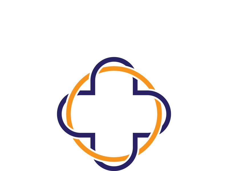 Health medical logo template vector illustration design