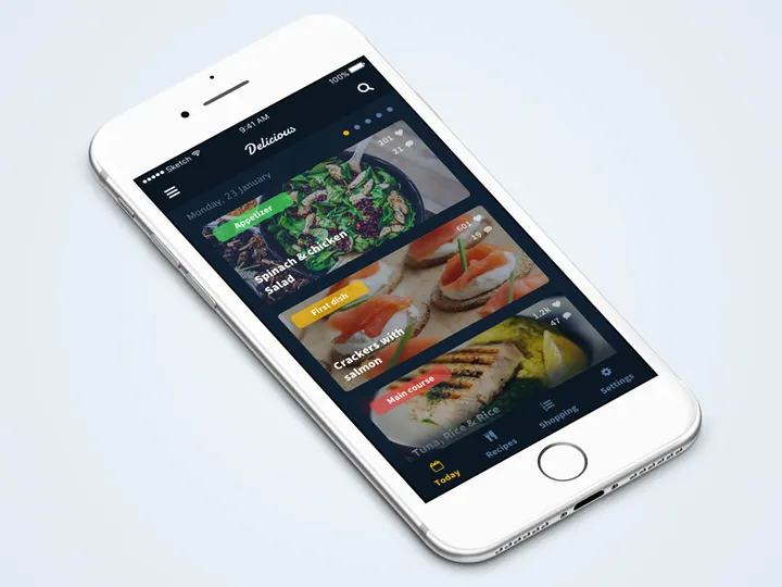 Recipes App [Sketch]