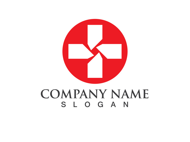 Cross Medical Logo template vector illustration