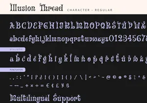 Illusion Thread - Display Font