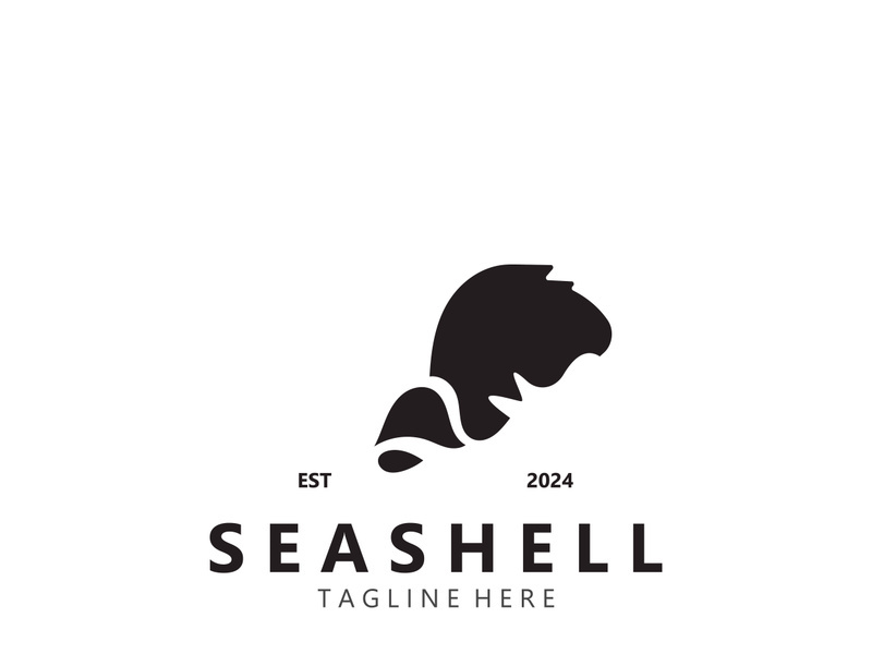 Seashell Logo. Ocean Animals premium quality graphic outline symbols collection