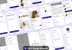 BeautyBlendr - Book Beauty Service Premium App UI KIT