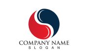 Yin And yang symbol nature water logo