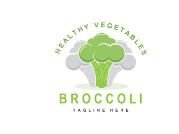 Broccoli Logo Design, Green Vegetable Vector, Broccoli Wallpaper, Vegetable Supermarket Illustration Garden Product Brand preview picture