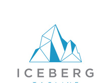 Antarctic iceberg logo design.