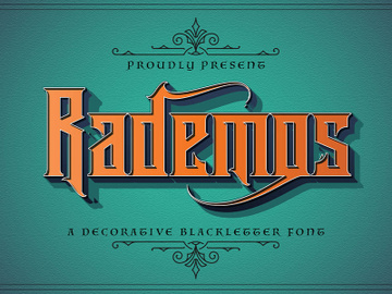 Rademos - Blackletter Font preview picture