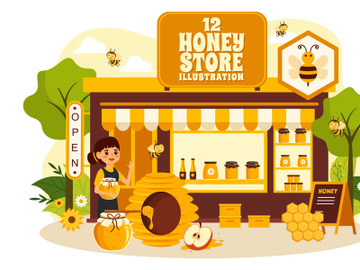 12 Honey Store Illustration preview picture