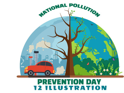 12 National Pollution Prevention Day Illustration