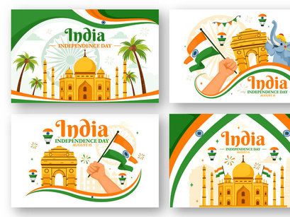 14 India Independence Day Illustration