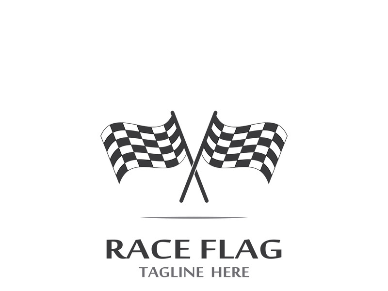 Race flag logo