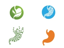 Stomach care icon designs concept illustration