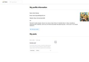 Blook blogging application