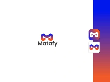 Lettermark m logo - letter m logo - gradient logo - business logo - tech logo preview picture
