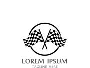 Race flag logo