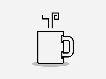 Coffee cup Logo  coffee shop vector icon design preview picture