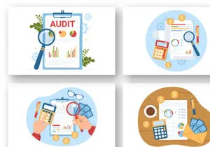 12 Business Audit Documents Illustration