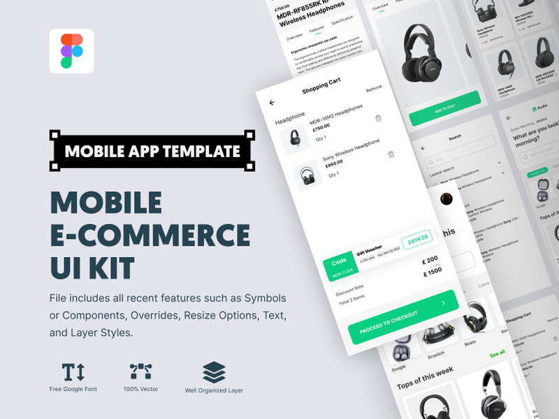 Mobile E-Commerce UI Kit