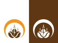 Coffee bean icon vector illustration template
