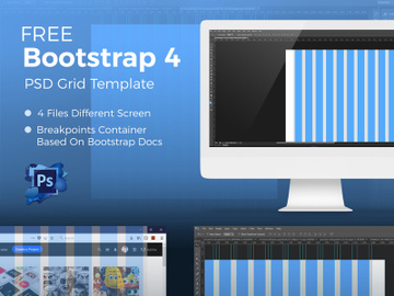 PSD Grid  For Bootstrap 4 preview picture