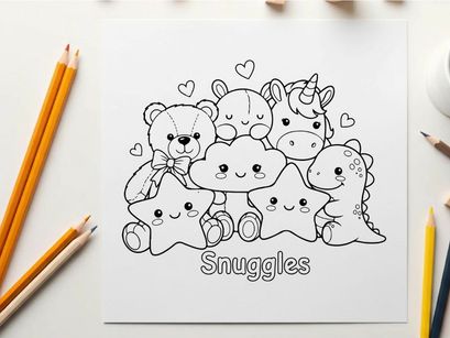 Cute teddy bears snuggling love hearts vector illustration