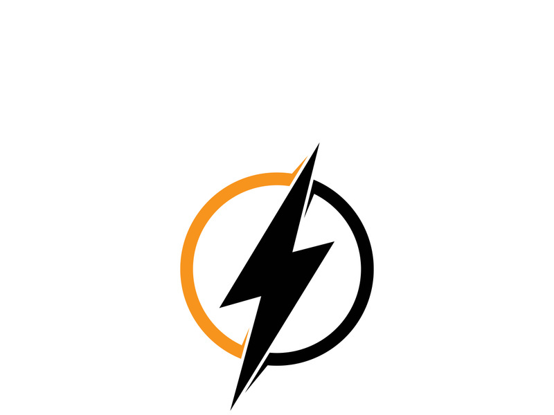 Lightning bolt flash thunderbolt icons vector