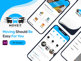 Moveit Moving App - Adobe XD Mobile UI Kit preview picture