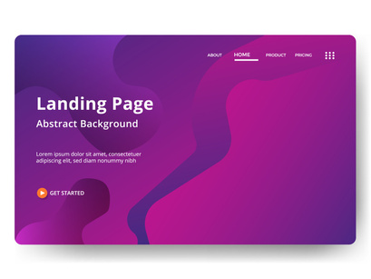 Asbtract background Landing page template vol 4