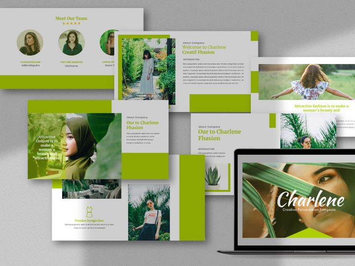 Charlene - Creative google slides Template