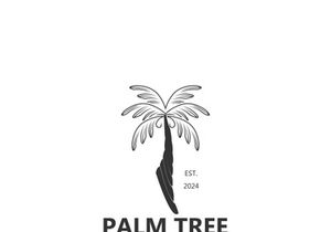 Palm tree simple and modern premium logo design. abstract icon palm beach illustration
