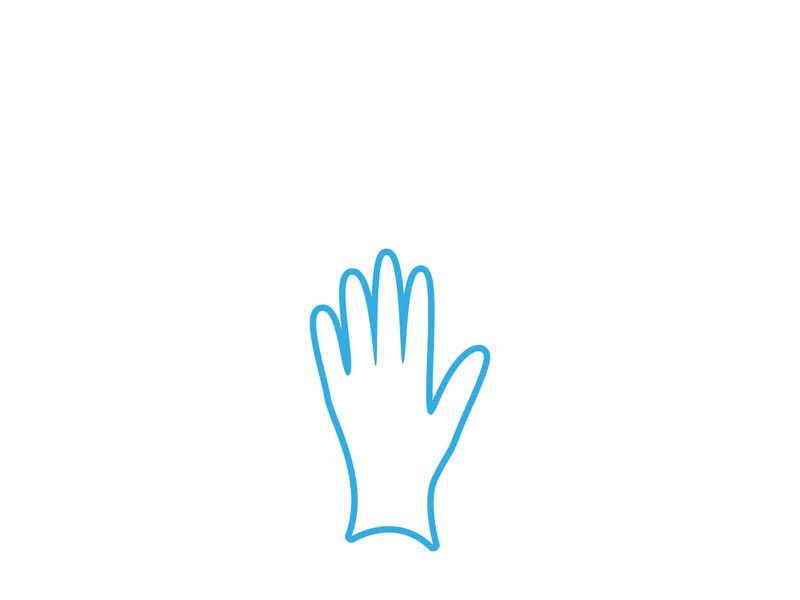 hand care logo and symbol vector