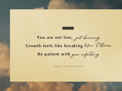 Palmintte | Handwritten Script