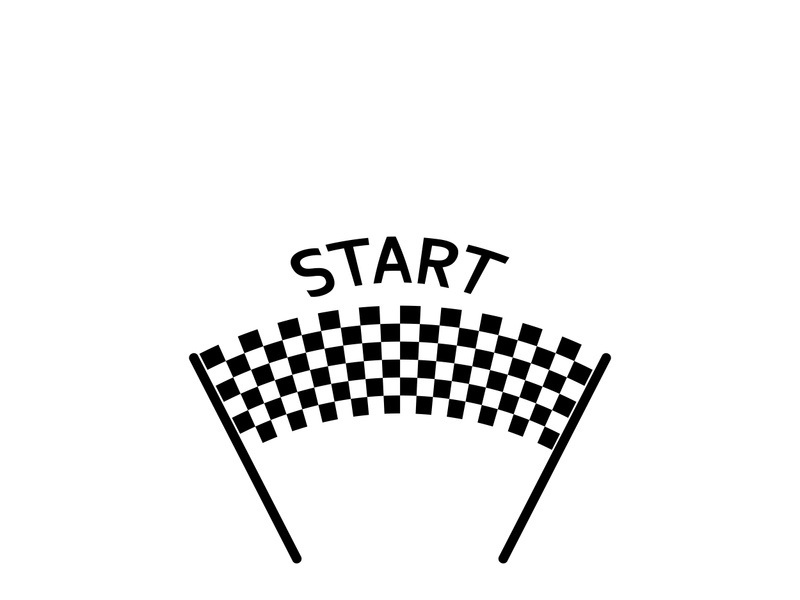 Race flag logo