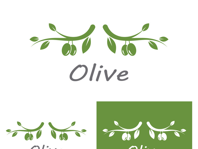 Olive fruit logo design.