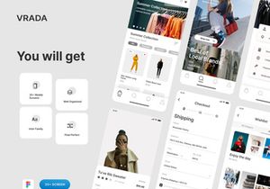 Vrada - Fashion Mobile UI Kit