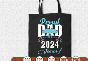 proud dad of a 2024 senior! t shirt Design