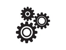 Gear illustration design template