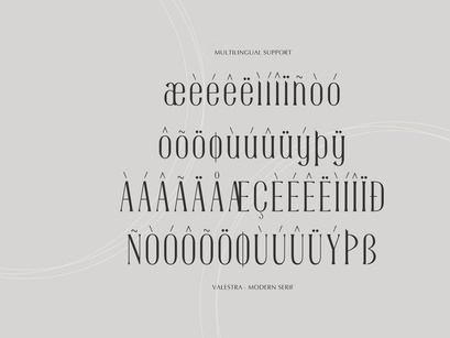 Valestra | Display Modern Serif