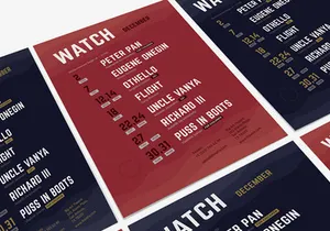 Theatre Schedule Poster #2