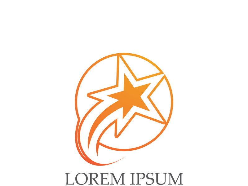 Star icon Template vector illustration design